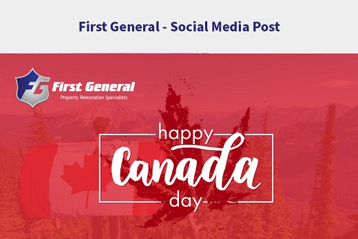 First General - Social Media Post Design for Canada Day