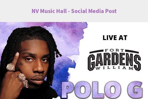 NV Music Hall - Social Media Post Design for Polo G