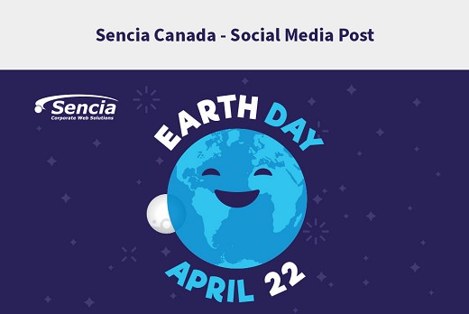 Sencia Canada - Social Media Post Design for Earth Day