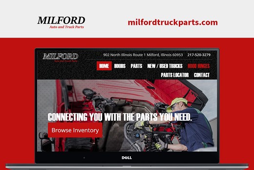 Web Design and Web Development for Milford Truck Parts